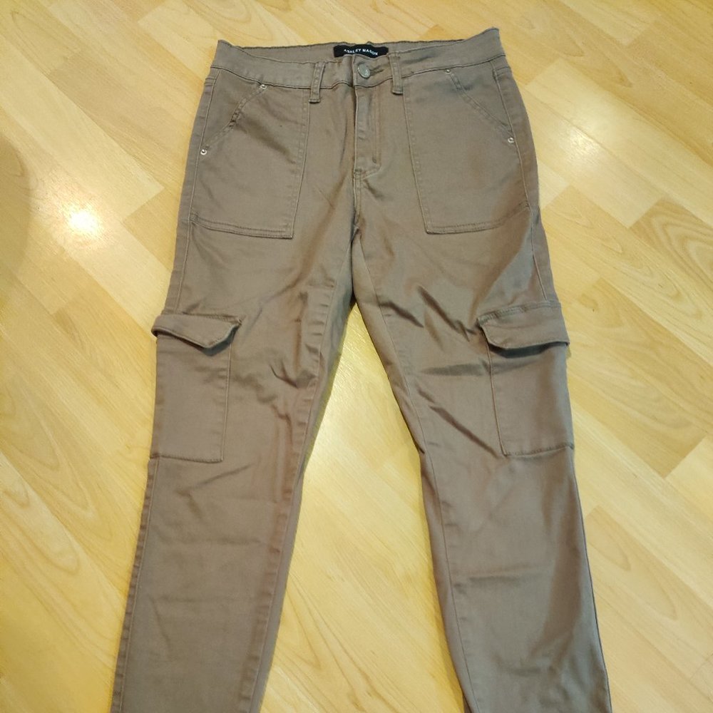 Green Ashley Mason Cargo Skinny Jeans